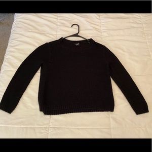 Black wool sweater